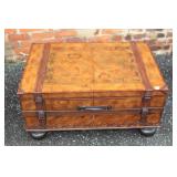 One Drawer Coffee Table w/ Map Motif