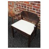 Art Deco Refinished Vanity Arm Chair 28.5' x 26'