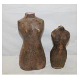 Antique Wood Dress Forms 8' & 10' tall