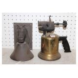 Vintage Blow Torch & Horse Bell