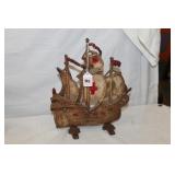 Antique Ship Iron Door Stop  12' tall