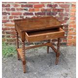 One Drawer Oak Table