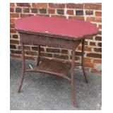 Haywood Wakefield Style Wicker Table