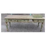 Painted 5 drawer Antiqued Sideboard (1 drawer