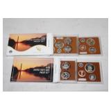2 US Proof Sets 2019, 2020 in original boxes