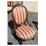 Victorian Parlor Chair (like new fabric)