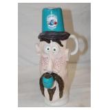 12' Tall 'Go Hornets' Face Jug