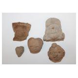 5pc Mexican Pottery