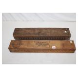 2 Antique Cigar Molds (holds 20 cigars each)