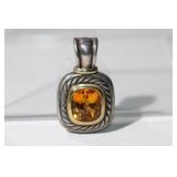 Designer David Yurman Sterling & 14kt gold Pendant