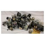 Vintage Ocean City reel lot 15x + parts tons