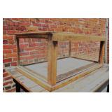 Antique Oak Showcase, No Doors,