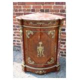 Louis XVI Style Marquetry & Ormolu mounted corner