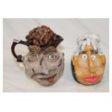 2 Pc. Face Jugs Inc. 'Flo' 6' Tall and