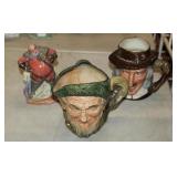 3pcs of Royal Doulton; 'Falstaff' HN2054 Figurine,