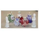 7 Royal Doulton Figurines; 'Fair Maiden' HN2211,