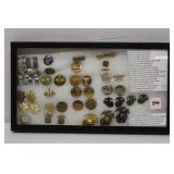 USA Army Captain rank pin pair