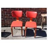 2 Mid Century Side Chairs by Thonet NY