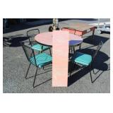 5pc Vintage Mid Century Dodern Dining Set, metal