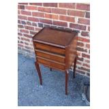 Antique 3 drawer Stand w/ inlay