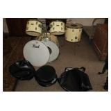 Pearl Drum Set Vintage 1970's Wood - fiber glass
