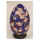 Cloisonne Egg on Stand 16' Tall