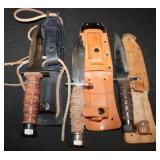 3pcs Vintage Military Pilot Knives