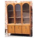 MCM Cerama by Broyhill walnut China Cabinet