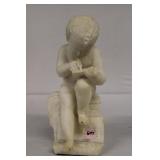 19th C. Italian Carved Alabaster Sculpture of a