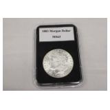 1883 Brilliant uncirculated morgan
