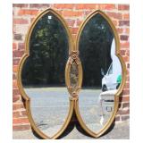 A Vintage MCM Calpin Furniture Double Mirror