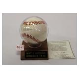 Marty Cordova ball with certificate