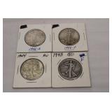 1941D Walking Liberty half-dollar AU