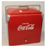 1950's Coca Cola red metal cooler, Ice Chest