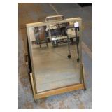22' tall vintage a frame store shoe mirror