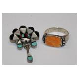 2 - 925 sterrling native american items