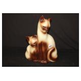 Vintage Siamese Cat TV Lamp