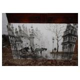 34'x36' impressionist horse - drawn