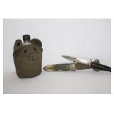 WW2 M3 trench knife - marked USM8A, wih
