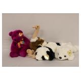 4pcs Beanie Buddies Peking/Panda Bear, Chilly/