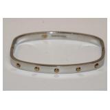 18K Milor Italy and stainless steel bracelet