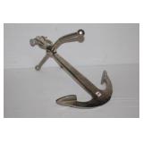 Large vintage aluminum anchor