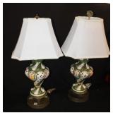 A pair of Vintage Capodimonte Porcelain Cherub