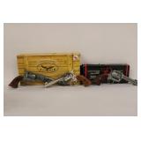 Two Colt Peacemakers & One Dragoon Vintage Boxed