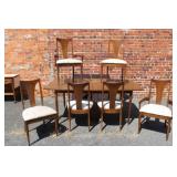 Broyhill Brasilia Mid Century Walnut Dining Suit
