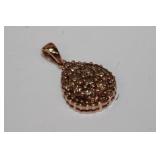 14 KT yellow diamond pendant that feature