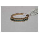 14 KT yellow gold Alexandrite ring that