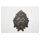 Victorian sterling hair comb handle