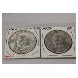 1977D Eisenhower dollar EF