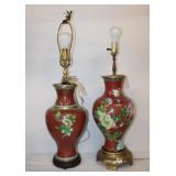 2 Cloisonne Lamps